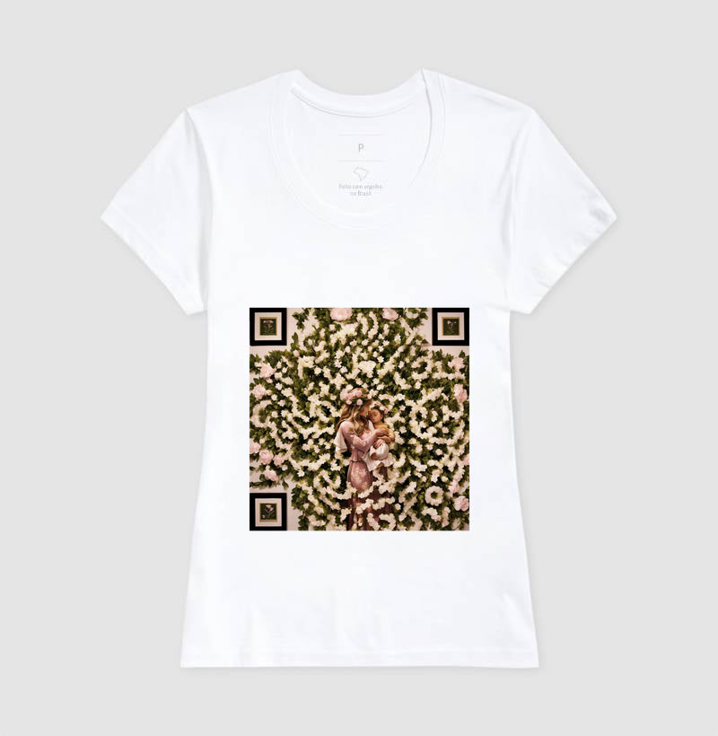 Camiseta "Amor de Mãe – Luz de Amor | Estampa Afetiva e Exclusiva."